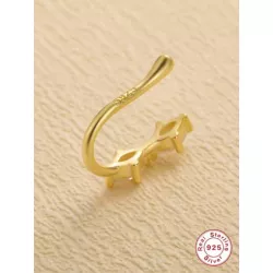 Cuff de nariz zirconia cúbica plata