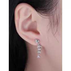 1 par de pendientes de gota de plata de espinela negra natural de corte redondo multifacético exquisito y elegante de plata de l