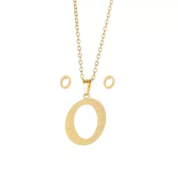 3 piezas/set Set joya con diseño de letra