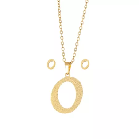 3 piezas/set Set joya con diseño de letra