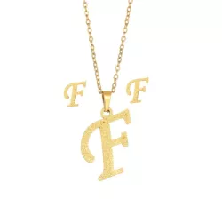 3 piezas/set Set joya con diseño de letra