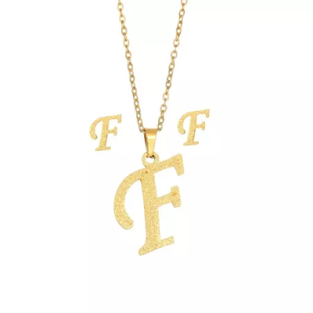 3 piezas/set Set joya con diseño de letra