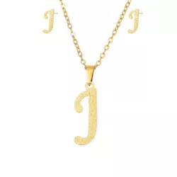 3 piezas/set Set joya con diseño de letra