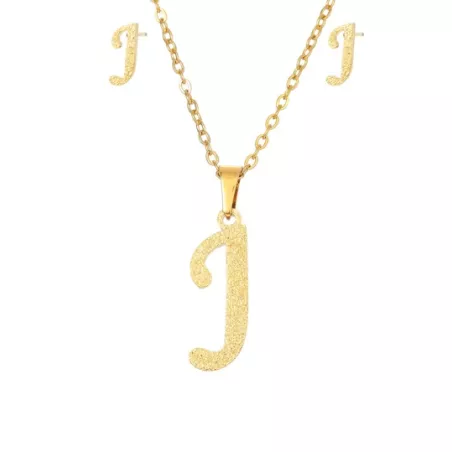 3 piezas/set Set joya con diseño de letra