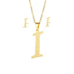 3 piezas/set Set joya con diseño de letra