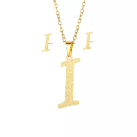 3 piezas/set Set joya con diseño de letra