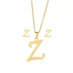 3 piezas/set Set joya con diseño de letra