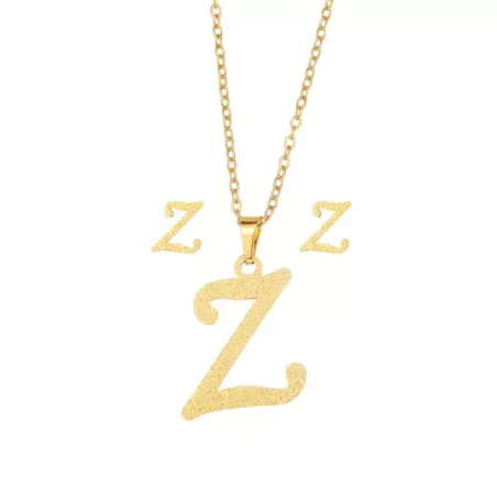 3 piezas/set Set joya con diseño de letra