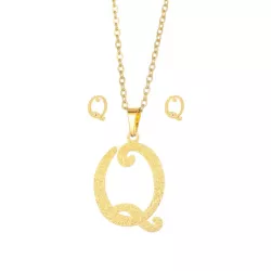 3 piezas/set Set joya con diseño de letra