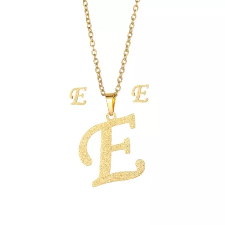 3 piezas/set Set joya con diseño de letra