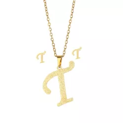 3 piezas/set Set joya con diseño de letra