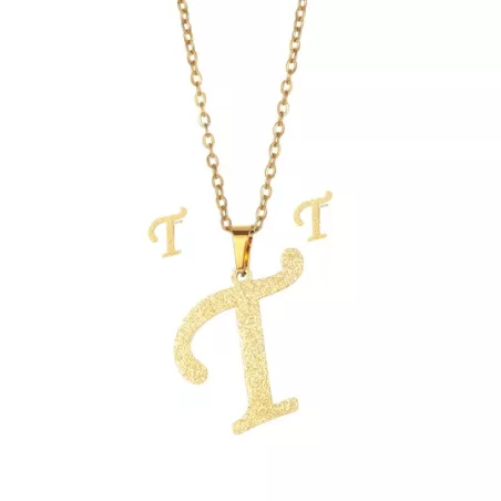 3 piezas/set Set joya con diseño de letra