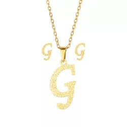 3 piezas/set Set joya con diseño de letra