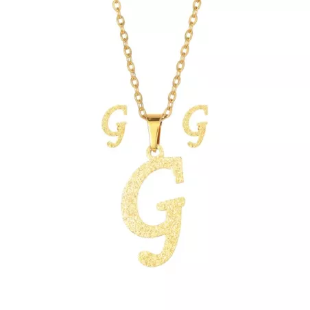 3 piezas/set Set joya con diseño de letra