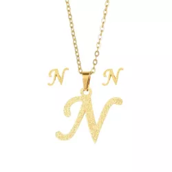 3 piezas/set Set joya con diseño de letra