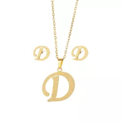 3 piezas/set Set joya con diseño de letra