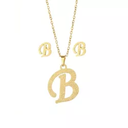 3 piezas/set Set joya con diseño de letra