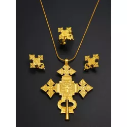 1 set colgantes de metal dorado para banquete, collar, pendientes, anillos, conjunto de joyas, regalo de fecha