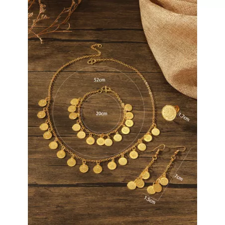 5 piezas/set Set joya europeo y americano estilo simple