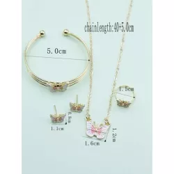 de moda 5 piezas/set de colores en forma de mariposa Aceite colgante Set joya