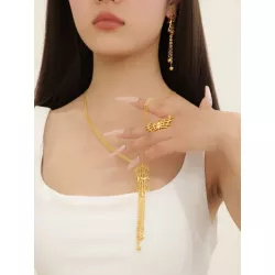 4 piezas/set Set joya moda aleación de zinc bola & con diseño geométrico para mujeres para fiesta