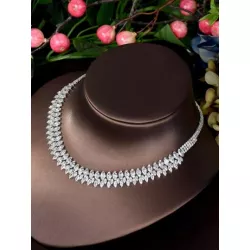 1 Set nuevo moda con turquesa Joyas nupciales Set para mujeres boda fiesta Collar Arete Set