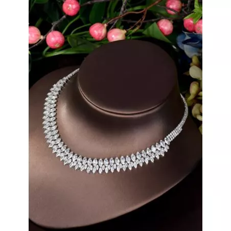 1 Set nuevo moda con turquesa Joyas nupciales Set para mujeres boda fiesta Collar Arete Set