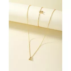 1 pieza 26 inglés con diseño de letra moda sencilla Collar con 1 pieza 26 inglés con diseño de letra moda sencilla Pulsera