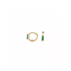 1 par Pendientes de aro simple zirconia cúbica plata 925 adecuado para de mujeres uso diario