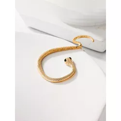 1 pieza Cuff de oreja en forma de serpiente