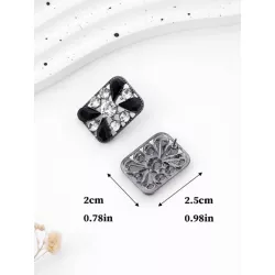 Pendientes de tachuela con diseño de diamante de imitación