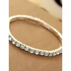 1 pieza Pulsera tono dorado personalizado espumoso moda adecuado para de mujeres uso diario