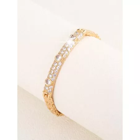 Pulsera con diseño de diamante de imitación