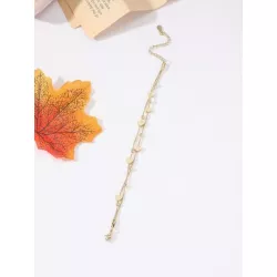 1 pieza Pulsera a capas con diseño de cuenta