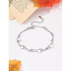 1 pieza Pulsera a capas con diseño de cuenta