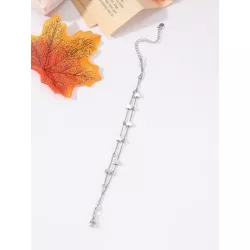 1 pieza Pulsera a capas con diseño de cuenta