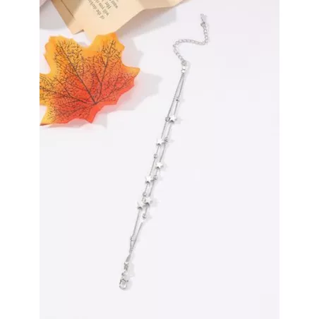 1 pieza Pulsera a capas con diseño de cuenta