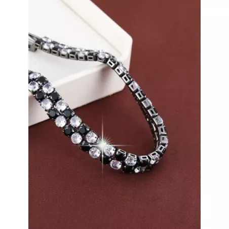 1 pieza Pulsera de cadena zirconia cúbica adorno