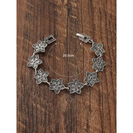 1 pieza Pulsera casual estilo artificial cristal & con estrella decorado señoras' , adecuado para verano celebración de días fes