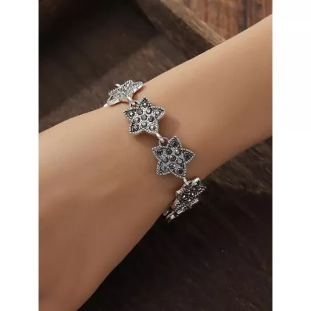 1 pieza Pulsera casual estilo artificial cristal & con estrella decorado señoras' , adecuado para verano celebración de días fes