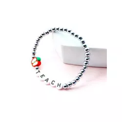 Pulsera con cuenta con diseño de letra