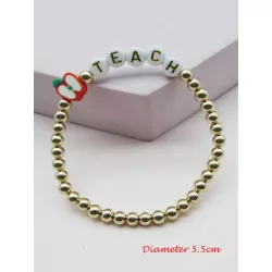 Pulsera con cuenta con diseño de letra