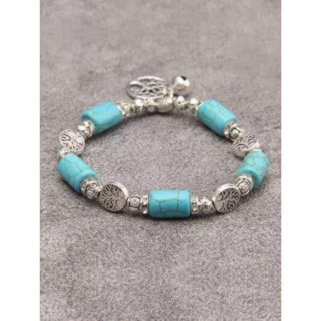 1 pieza Pulsera con cuenta moda aleación de zinc con diseño de árbol para mujeres para decoración diaria