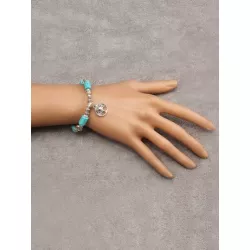 1 pieza Pulsera con cuenta moda aleación de zinc con diseño de árbol para mujeres para decoración diaria