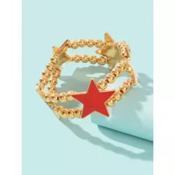 Pulsera con cuenta con diseño de estrella