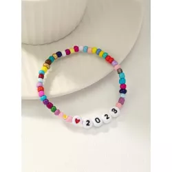 1 pieza Pulsera con cuenta de colores bohemio para 2023