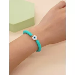 Pulsera con cuenta diseño de aojo