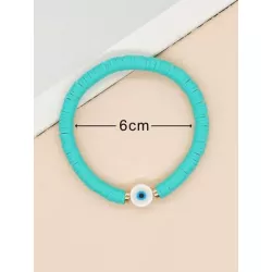 Pulsera con cuenta diseño de aojo