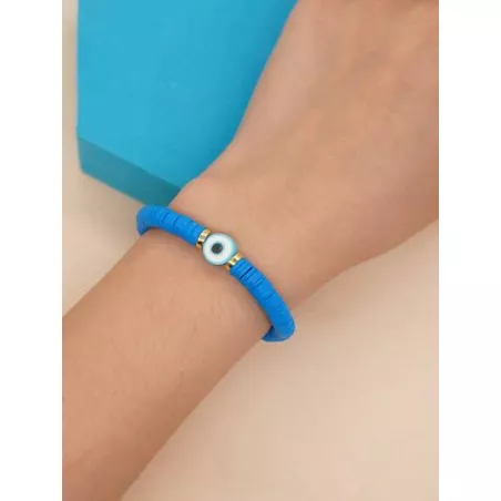 Pulsera con cuenta diseño de aojo