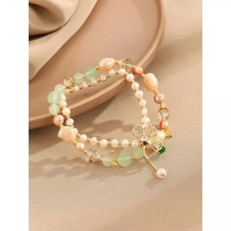 1 pieza Pulsera con cuenta moda perla cultivada adorno para mujeres para decoración diaria